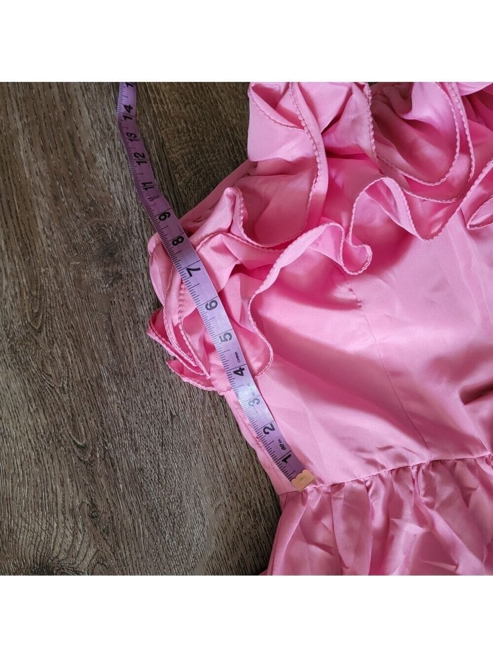 Vintage One Shoulder Pink Dress #3047 - Picture 7 of 16